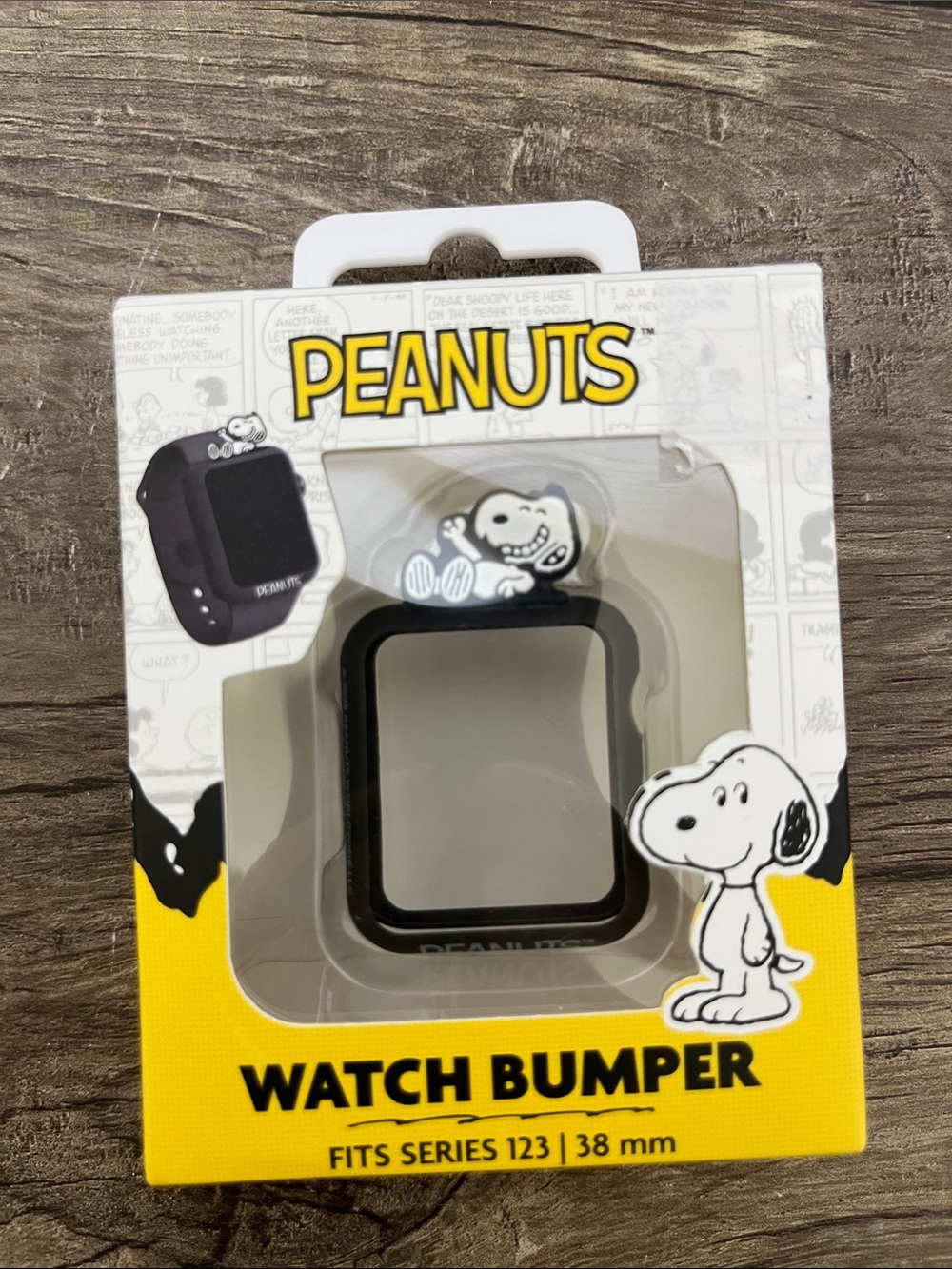 Peanuts Snoopy Black Watch Bumper Case for 38mm Smartwatch